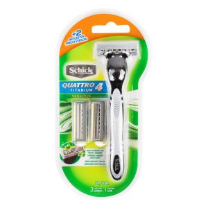 Máquina Schick Quattro Titanium Mas 2 Repuestos  Precio Especial