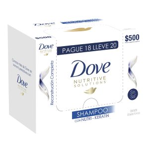 Shampoo Dove Reconstrucción Completa 20 Sobres