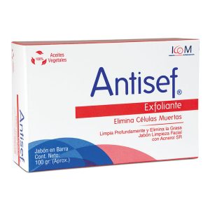 Jabón Anti Acné Antisef Exfoliante 100 Icom